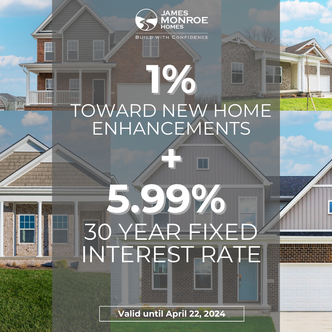 Choose 1 of 3 Promos:  5.99% Fixed Interest Rate PLUS 1% in New Home Enhancements